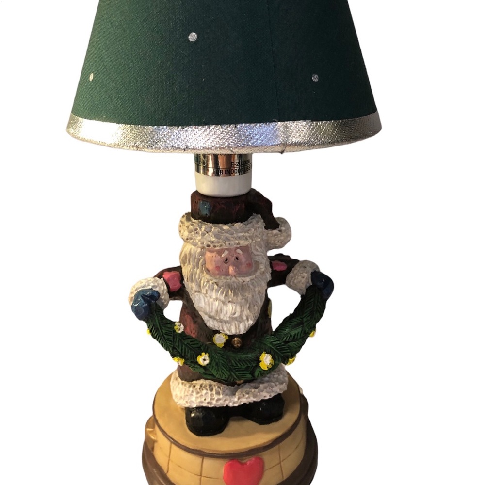 Christmas Santa Lamp works Well